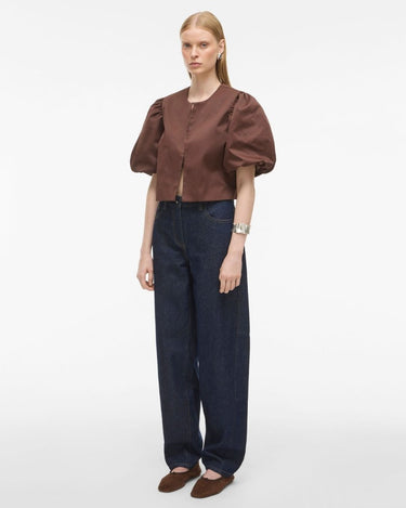 ROUGE EDIT ROUDETTA 2/4 SHORT BLAZER/R Chicory Coffee - KYOTO - ROUGE EDIT