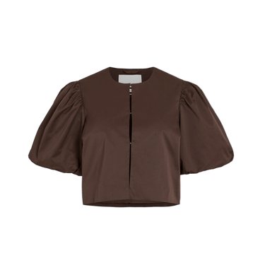 ROUGE EDIT ROUDETTA 2/4 SHORT BLAZER/R Chicory Coffee - KYOTO - ROUGE EDIT