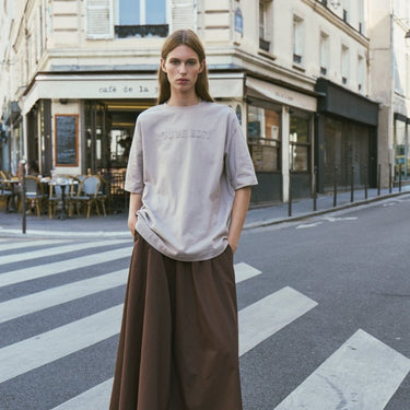 ROUGE EDIT ROUDETTA HW ANKLE SKIRT/R Chicory Coffee - KYOTO - ROUGE EDIT