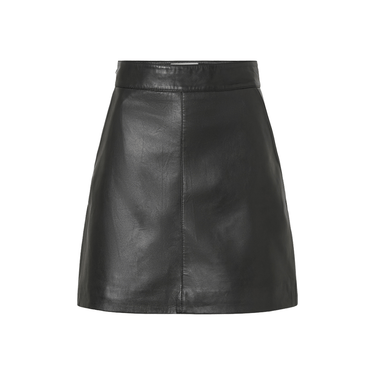 Rouge Edit ROUELENNE HW SHORT LEATHER SKIRT Meteorite - KYOTO - Rouge Edit