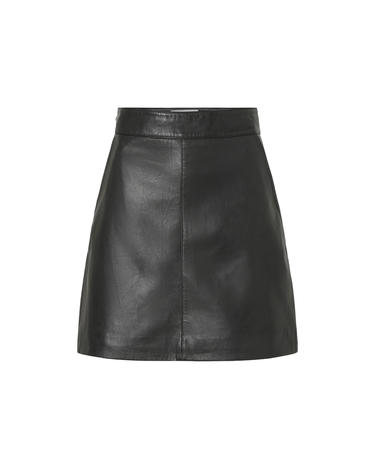 Rouge Edit ROUELENNE HW SHORT LEATHER SKIRT Meteorite - KYOTO - Rouge Edit