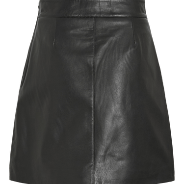 Rouge Edit ROUELENNE HW SHORT LEATHER SKIRT Meteorite - KYOTO - Rouge Edit