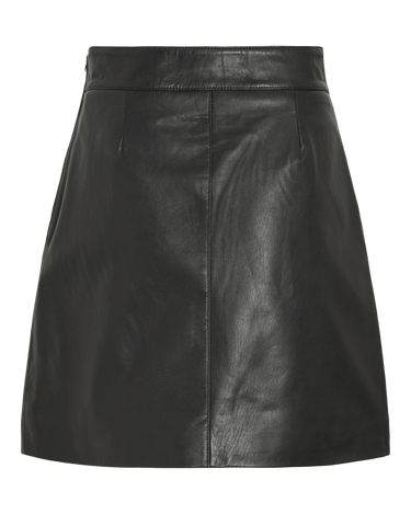 Rouge Edit ROUELENNE HW SHORT LEATHER SKIRT Meteorite - KYOTO - Rouge Edit