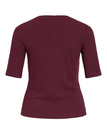 ROUGE EDIT ROUHELENA 2/4 O - NECK TEE Decadent Chocolate - KYOTO - ROUGE EDIT