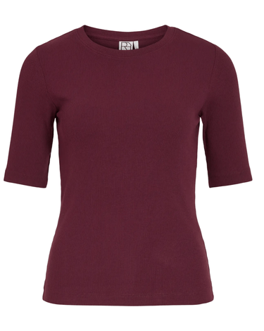 ROUGE EDIT ROUHELENA 2/4 O - NECK TEE Decadent Chocolate - KYOTO - ROUGE EDIT