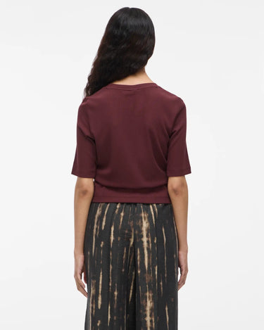 ROUGE EDIT ROUHELENA 2/4 O - NECK TEE Decadent Chocolate - KYOTO - ROUGE EDIT