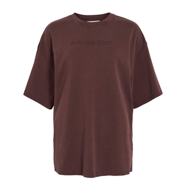 ROUGE EDIT ROUHELENA 2/4 O - NECK TEE Decadent Chocolate - KYOTO - ROUGE EDIT