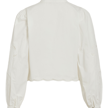 Rouge Edit ROUIRMELIN L/S CHINA COLLAR SHIRT/1 Cloud Dancer - KYOTO - Rouge Edit