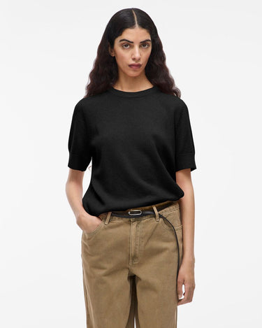 ROUGE EDIT ROUKATE SS O - NECK KNIT Meteorite - KYOTO - ROUGE EDIT