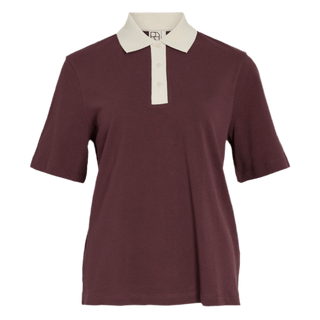 ROUGE EDIT ROUMAGALIE 2/4 POLO TEE Decadent Chocolate BIRCH - KYOTO - ROUGE EDIT