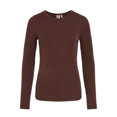ROUGE EDIT ROUMAPLE LS O - NECK TEE Chicory Coffee - KYOTO - ROUGE EDIT