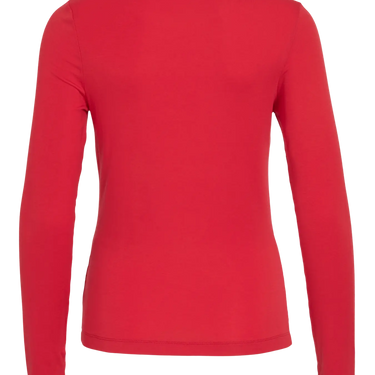 ROUGE EDIT ROUMAPLE LS O - NECK TEE Chinese Red - KYOTO - ROUGE EDIT