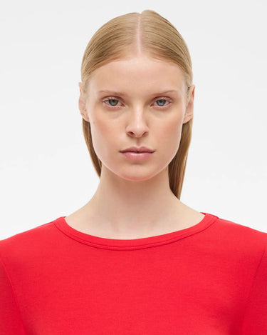 ROUGE EDIT ROUMAPLE LS O - NECK TEE Chinese Red - KYOTO - ROUGE EDIT