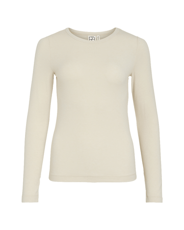 Rouge Edit ROUMAPLE L/S O - NECK TEE/2/PF Birch - KYOTO - Rouge Edit