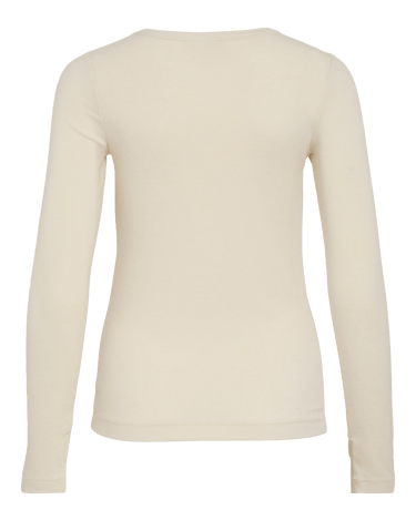 Rouge Edit ROUMAPLE L/S O - NECK TEE/2/PF Birch - KYOTO - Rouge Edit