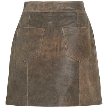 ROUGE EDIT ROUNILA HW SHORT LEATHER SKIRT Petrified Oak - KYOTO - ROUGE EDIT