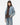 Rouge Edit Routiana L/S Denim Bomber Jacket Light Blue Denim Dull Gold - KYOTO - Rouge Edit
