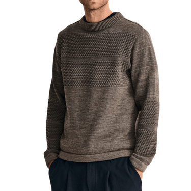 S. N. S. HERNING FISHERMAN - III sweater Høj Hals terra - II brown - KYOTO - S. N. S. HERNING