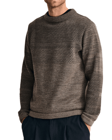 S. N. S. HERNING FISHERMAN - III sweater Høj Hals terra - II brown - KYOTO - S. N. S. HERNING
