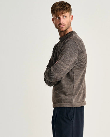 S. N. S. HERNING FISHERMAN - III sweater Høj Hals terra - II brown - KYOTO - S. N. S. HERNING