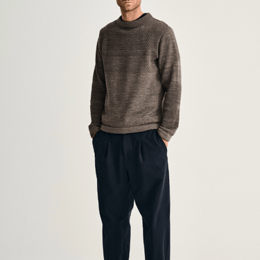 S. N. S. HERNING FISHERMAN - III sweater Høj Hals terra - II brown - KYOTO - S. N. S. HERNING