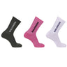 Salomon EVERYDAY CREW 3 - PACK - KNOCKOUT PINK - PURPL socks - KYOTO - Salomon