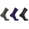 Salomon EVERYDAY CREW 3 - PACK - Liberty - BLACK - DEEP socks - KYOTO - Salomon