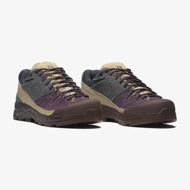 Salomon X - ALP SUEDE Plum Perfect/Nine Iron Sneakers - KYOTO - Salomon
