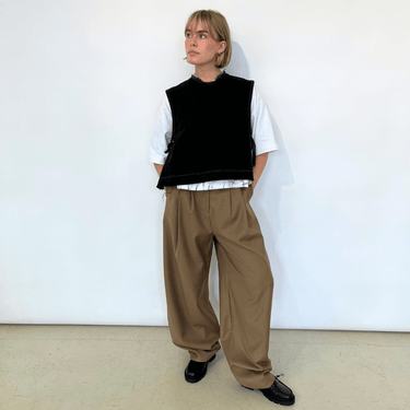 STEL W01.TR.Geneva WALNUT trouser - KYOTO - STEL