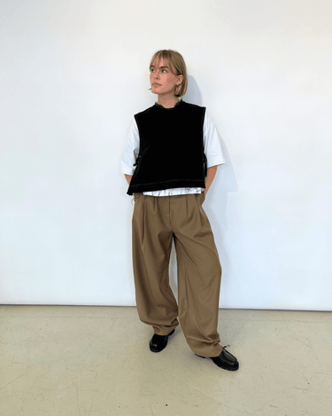 STEL W01.TR.Geneva WALNUT trouser - KYOTO - STEL