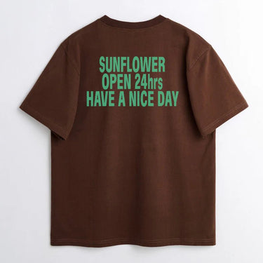 Sunflower EASY HOURS TEE BROWN - KYOTO - Sunflower