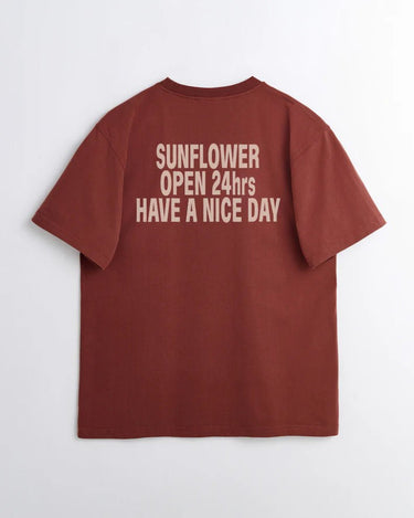 Sunflower EASY HOURS TEE FIRE BRICK - KYOTO - Sunflower