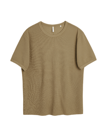 Sunflower JAGGER WAFFLE KHAKI T-shirt - KYOTO - Sunflower