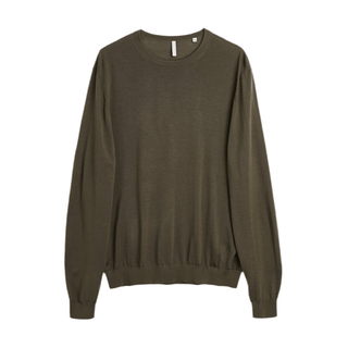Sunflower MERINO Crew Army - KYOTO - Sunflower