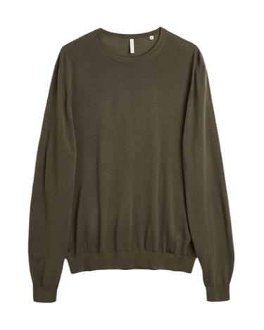 Sunflower MERINO Crew Army - KYOTO - Sunflower