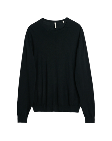 Sunflower MERINO Crew BLACK - KYOTO - Sunflower