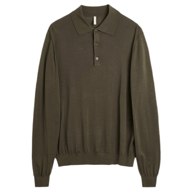 Sunflower MERINO POLO Army - KYOTO - Sunflower