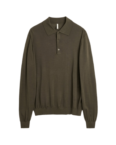 Sunflower MERINO POLO Army - KYOTO - Sunflower
