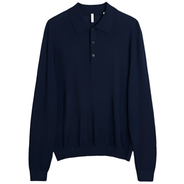 Sunflower MERINO POLO NAVY - KYOTO - Sunflower