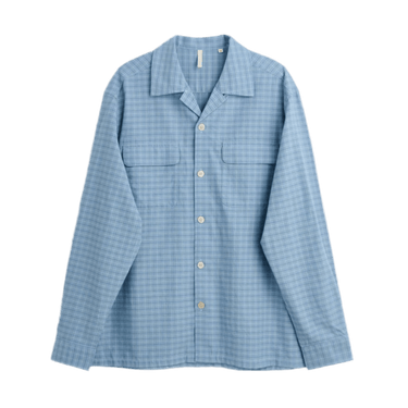 Sunflower POCKET SHIRT BLUE CHECK - KYOTO - Sunflower