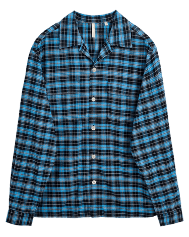 Sunflower POCKET SHIRT BLUE - KYOTO - Sunflower
