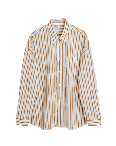 Sunflower STABLE SHIRT BEIGE STRIPE - KYOTO - Sunflower