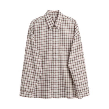 Sunflower STABLE SHIRT BROWN CHECK - KYOTO - Sunflower