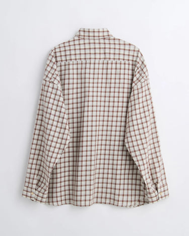 Sunflower STABLE SHIRT BROWN CHECK - KYOTO - Sunflower