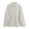 Sunflower STABLE SHIRT strib KHAKI 1272 - KYOTO - Sunflower