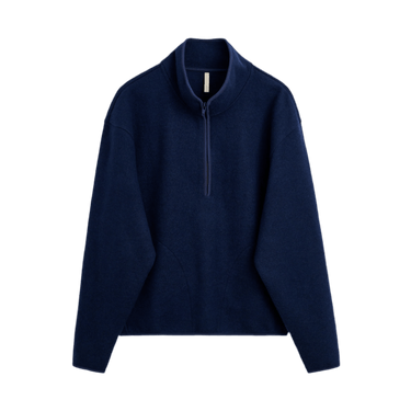 Sunflower Wool Half Zip NAVY - KYOTO - Sunflower