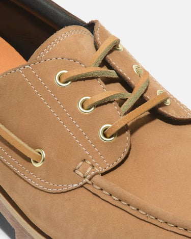 Timberland 3 - Eye lug boat shoe WHEAT NUBUCK Yellow - KYOTO - Timberland