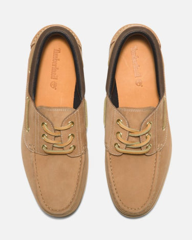 Timberland 3 - Eye lug boat shoe WHEAT NUBUCK Yellow - KYOTO - Timberland