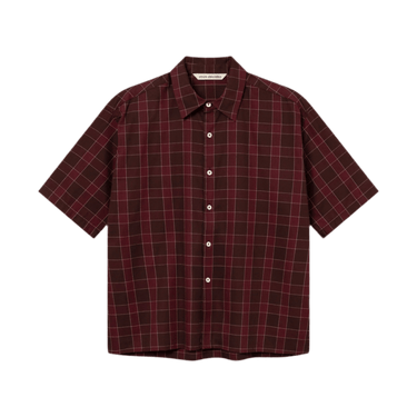 vous décidez BIND SHIRT Bordeaux check - KYOTO - vous décidez