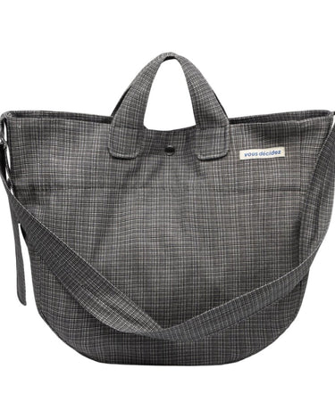 vous décidez BLACK/WHITE CHECK Bag - KYOTO - vous décidez